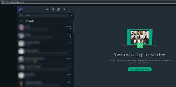 Utilizzare WhatsApp Web
