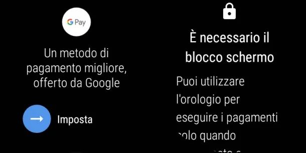 Usare Google Pay su smartwatch Android