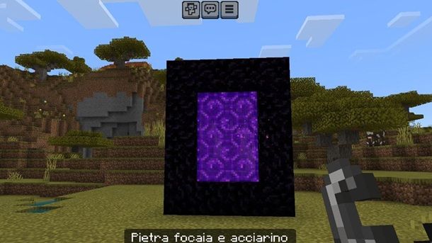 Bedrock Edition Minecraft portale del Nether