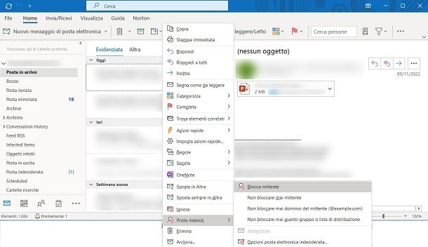 Come bloccare indirizzi email su Gmail da Outlook