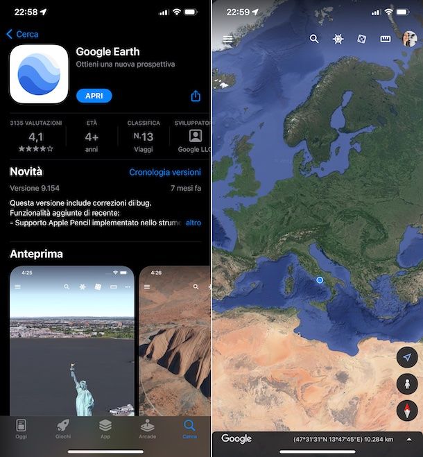 Google Earth iPhone