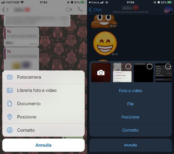 Condividere contatti da iPhone