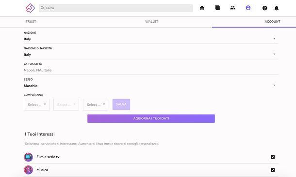 Dati account Together Price