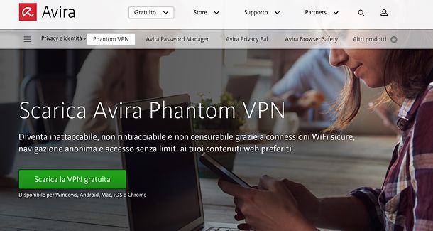 Download di Avira Phantom VPN Free