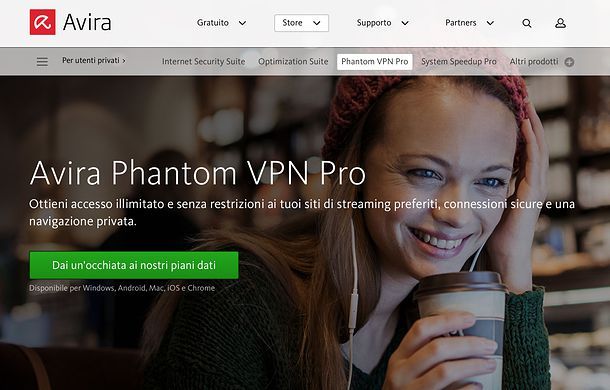 Download di Avira Phantom VPN Pro