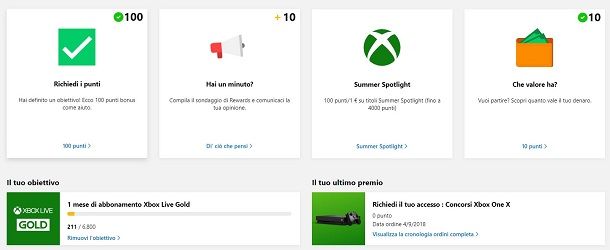 Partecipare a Microsoft Rewards