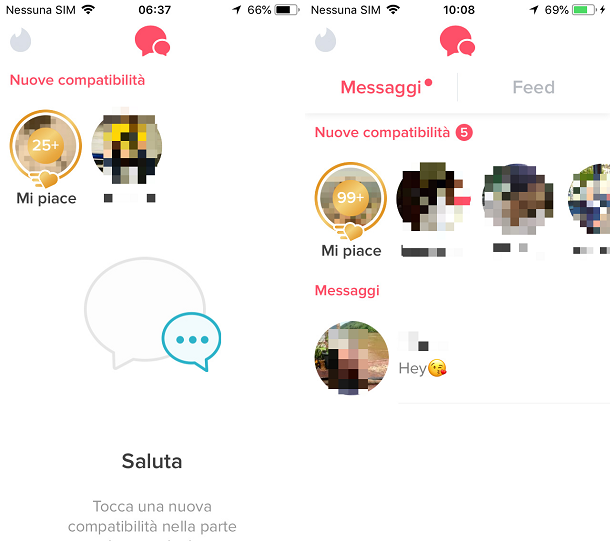 Primo messaggio di contatto online dating