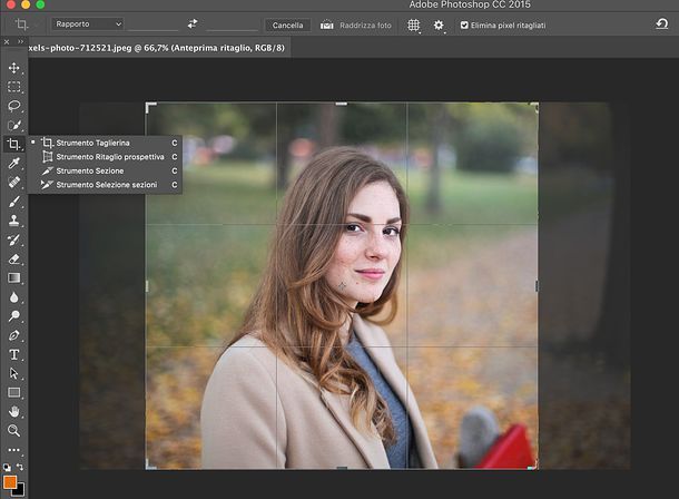 Come ritagliare un’immagine con Photoshop