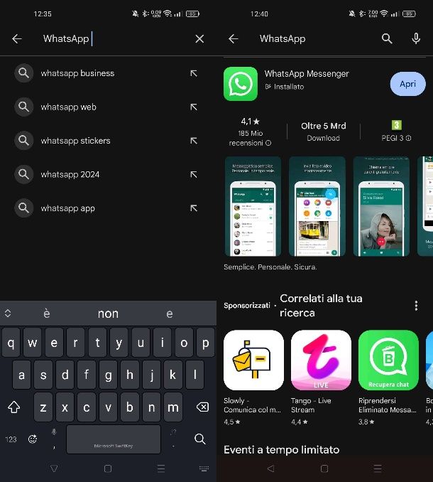Installare WhatsApp gratis su Android