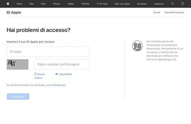 Password ID Apple