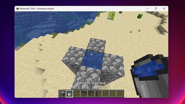 Secchio acqua Minecraft