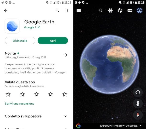 Google Earth Android