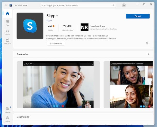 Skype Microsoft Store