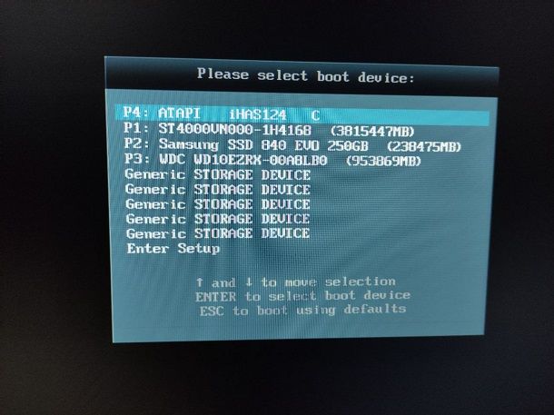 Come impostare il BIOS per avviare da USB