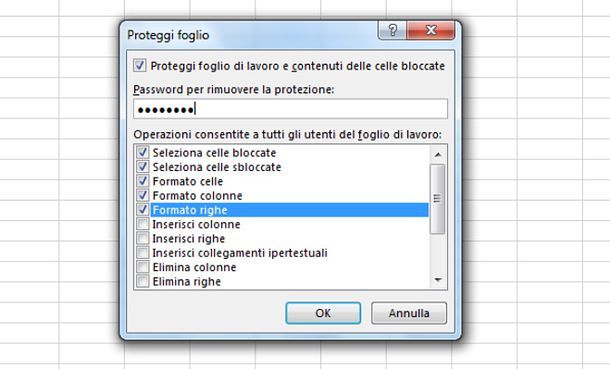 Come mettere la password ad un file Excel