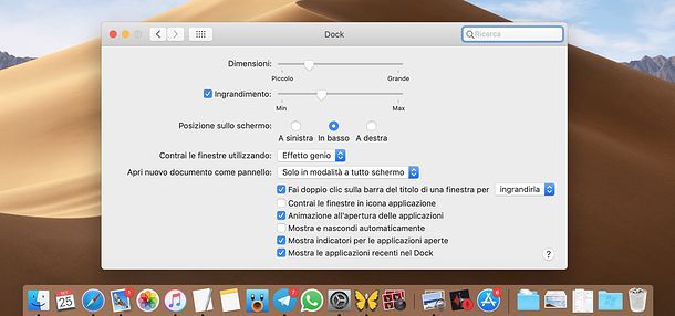 Dock macOS Mojave