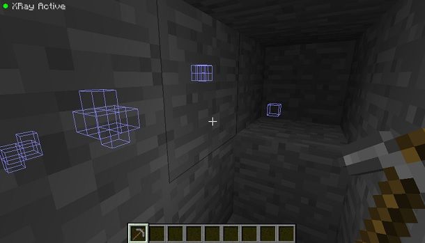 XRay mod di Minecraft