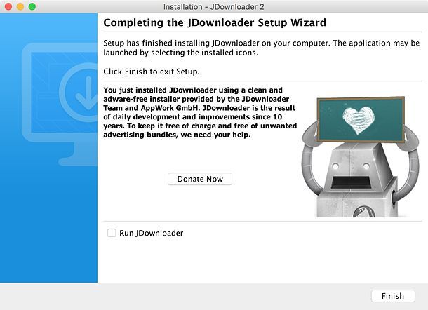 Installazione JDownloader Mac
