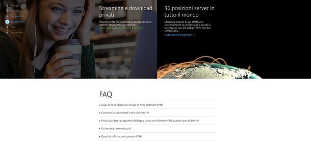 Avira Phantom VPN FAQ