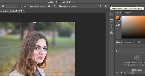 Come ritagliare un’immagine con Photoshop