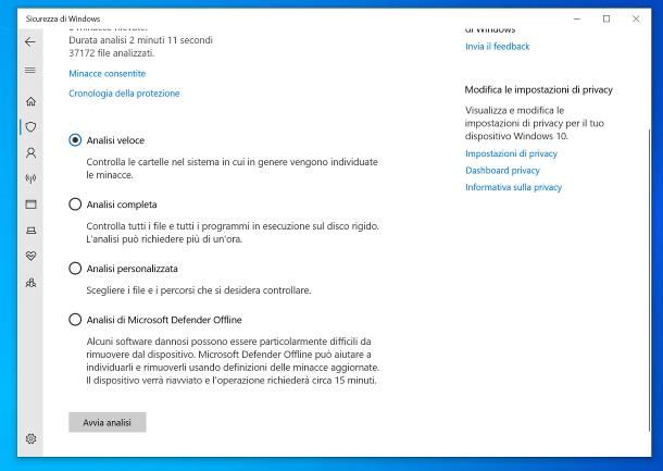 Antivirus Microsoft gratis: Microsoft Defender