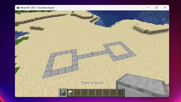 Base destra castello Minecraft