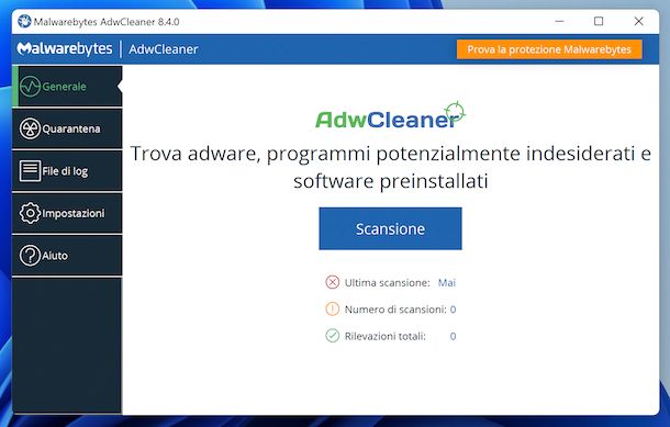 Malwarebytes AdwCleaner