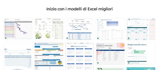 Come ottenere un modello su Excel