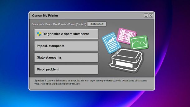 Risoluzione problemi stampante Canon Windows Canon My Printer Windows 11