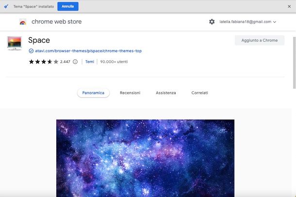 Personalizzare il tema di Google Chrome