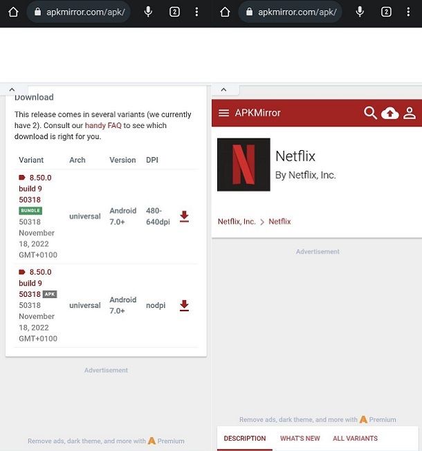 Scaricare Netflix APKMirror Huawei