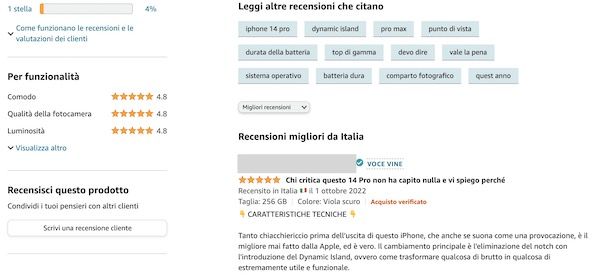Recensione Amazon