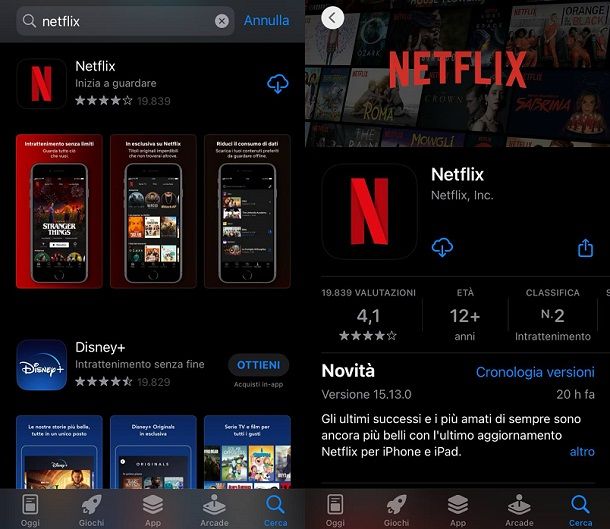 Scaricare Netflix su iOS e iPadOS