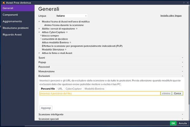Come disattivare Avast