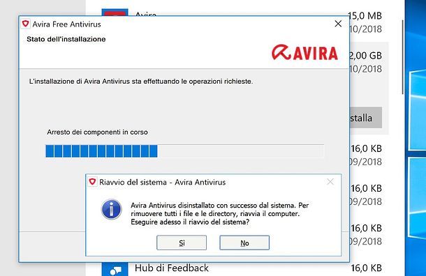Come disinstallare Avira da Windows