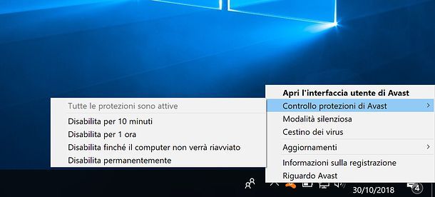 Come disattivare Avast
