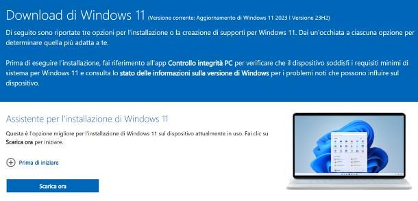 Come installare Windows 11 su Windows 10