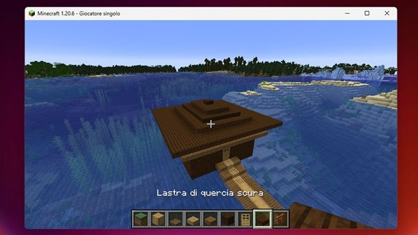 Tetto completato Minecraft