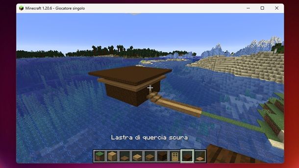 Lastra di quercia scura Minecraft