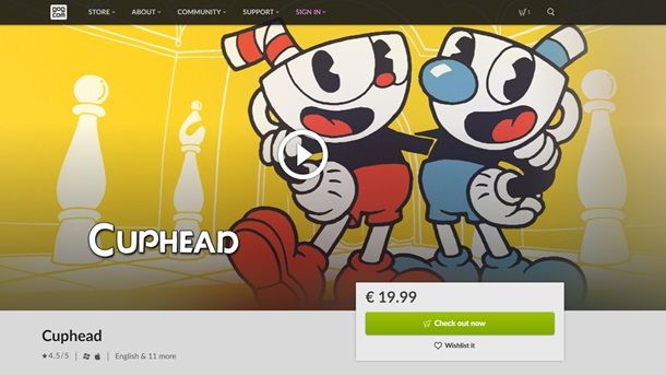 Come scaricare Cuphead da GOG