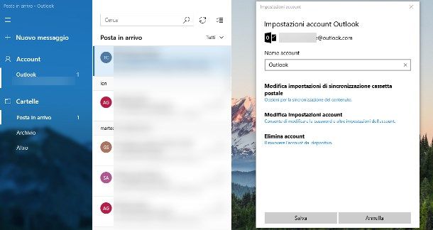 Come eliminare account Windows 10