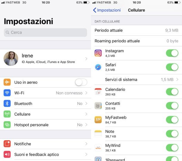 Come vedere le app che consumano Internet