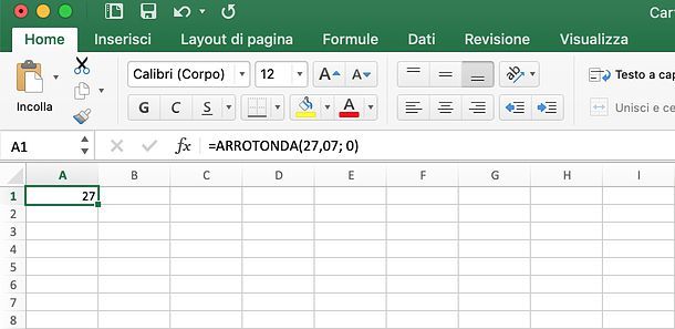 Come arrotondare in Excel