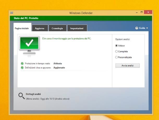 Antivirus Microsoft: Windows 8.1