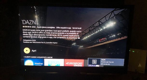 DAZN su Fire TV Stick