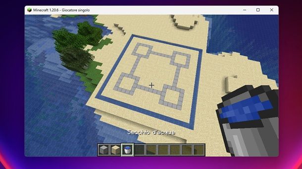 Fiume area Minecraft