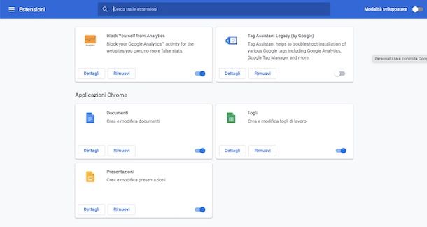 Chrome extensions