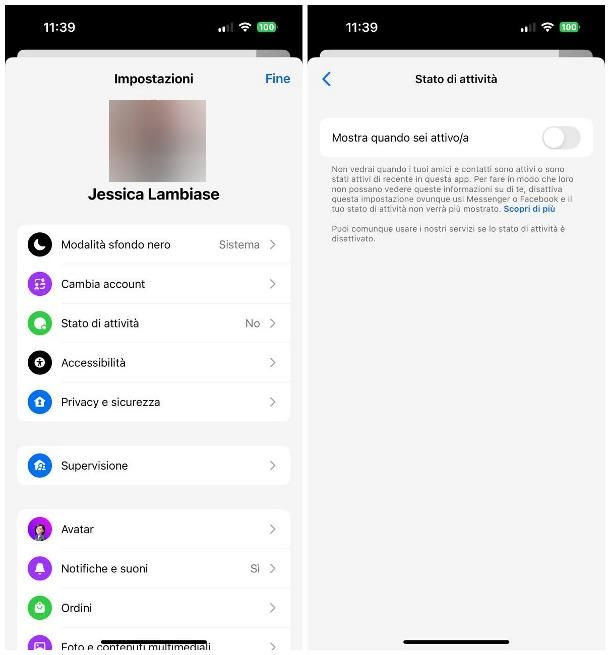 Come non far vedere che sei online su Messenger da app