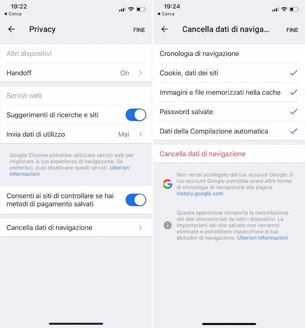 Come cancellare l'email dalla pagina iniziale di Facebook