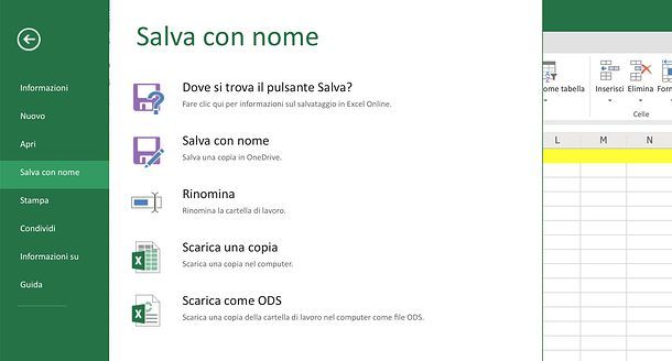 Come fare un modello con Excel Online